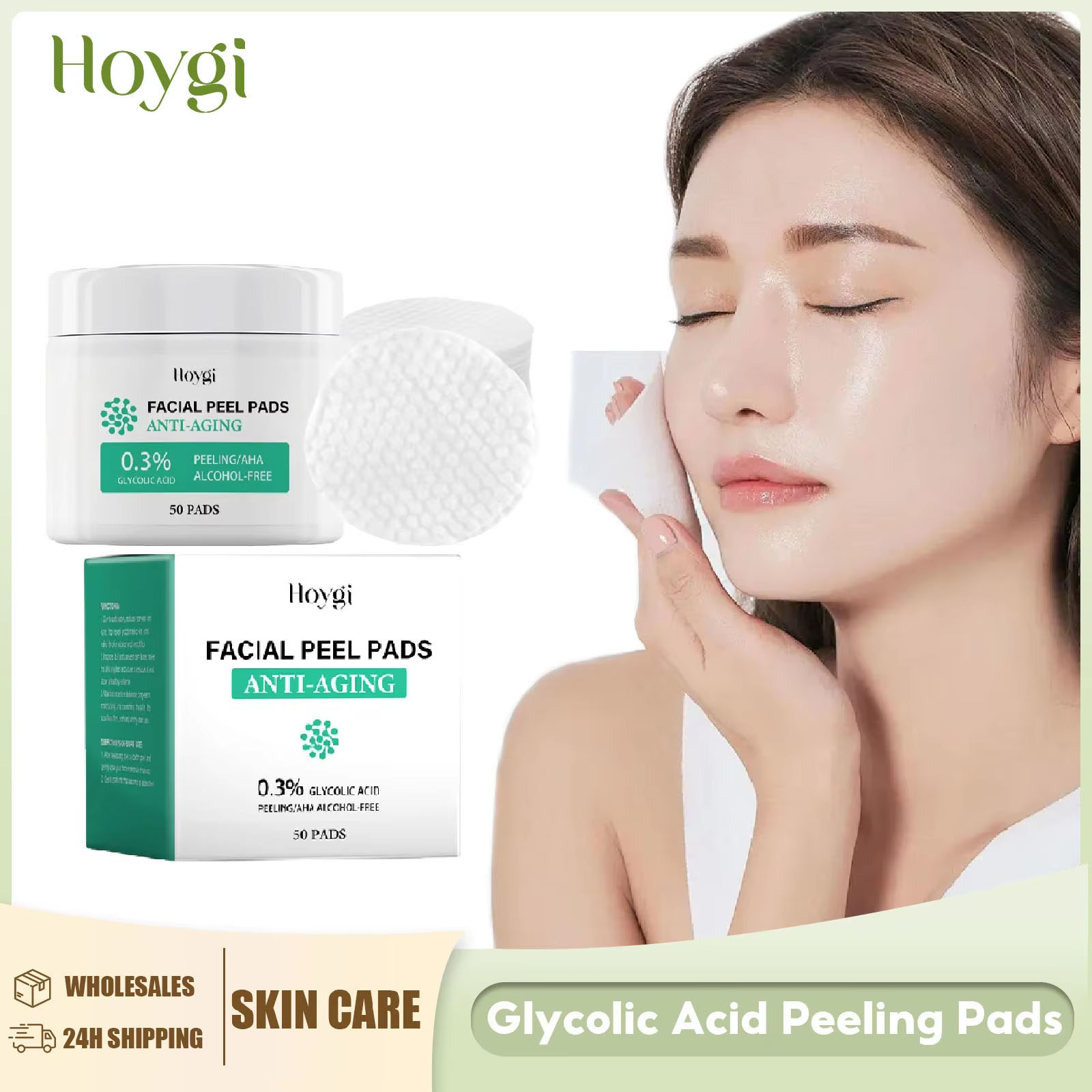 Salicylic Acid Blackhead Remover - Almohadillas de algodón de ácido glicólico