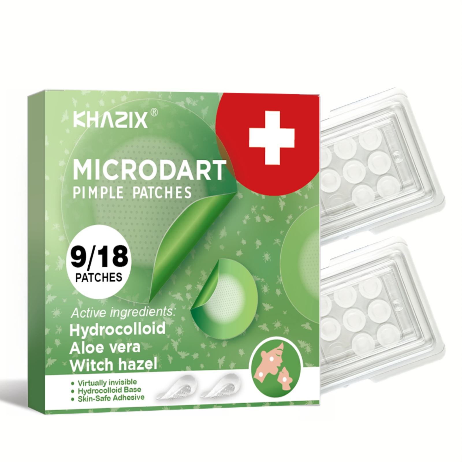 Hydrocolloid Pimple Patch - Parches nocturnos para el acné con