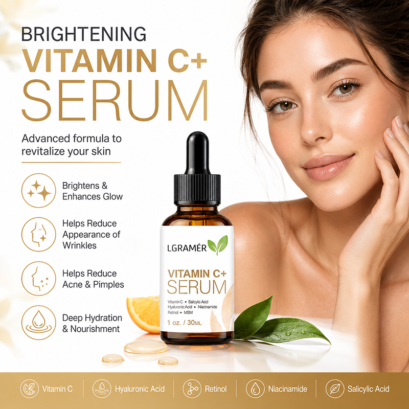 Hyaluronic Acid Facial Serum - Suero Facial con Vitamina C+ y