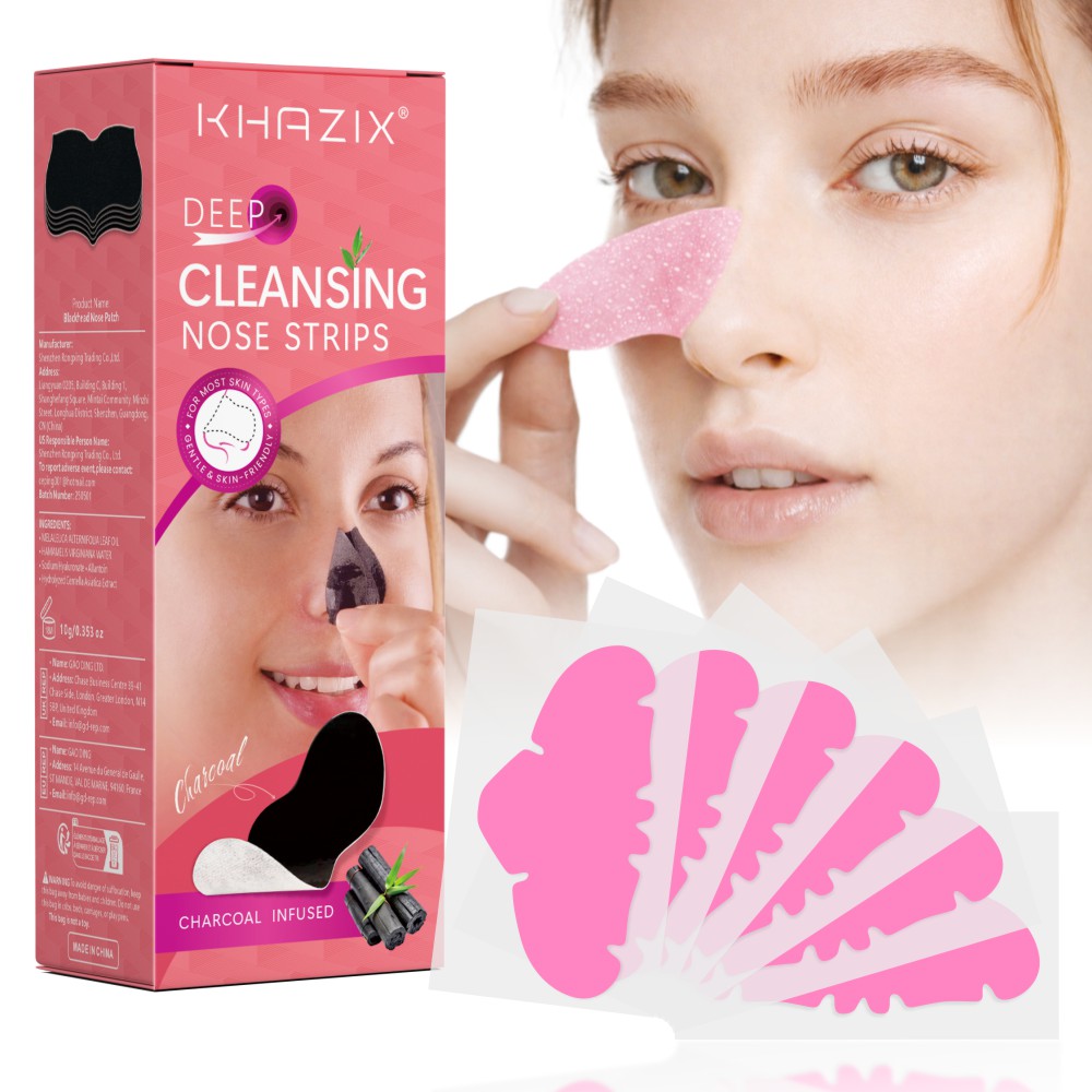 Salicylic Acid Blackhead Remover - 10/25/50PCS Tiras nasales hidrocoloides rosas, removedor