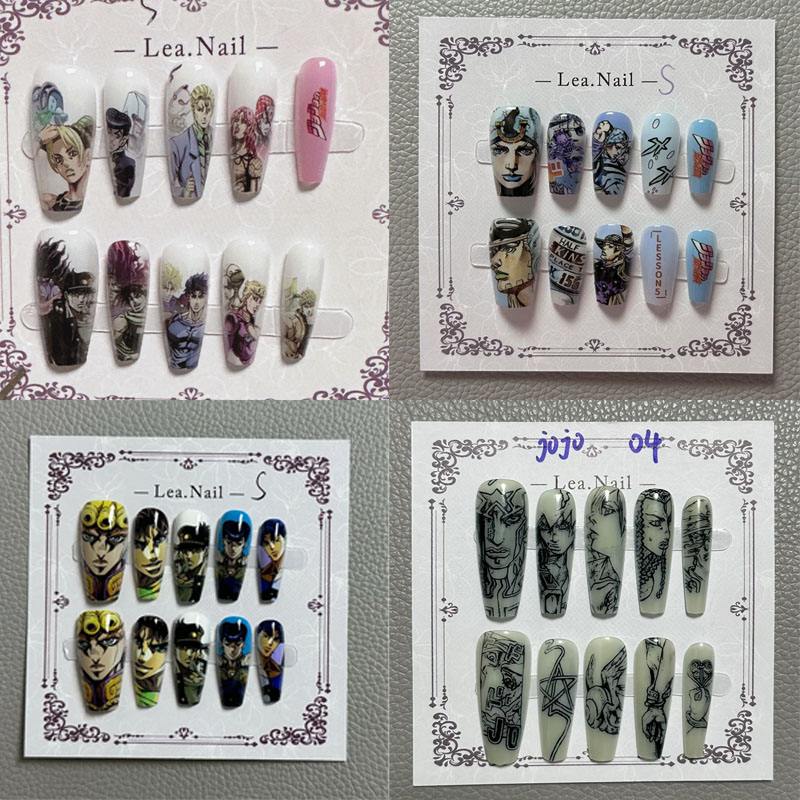 Nail Art - JOJO Nail Art estudiante Anime figura