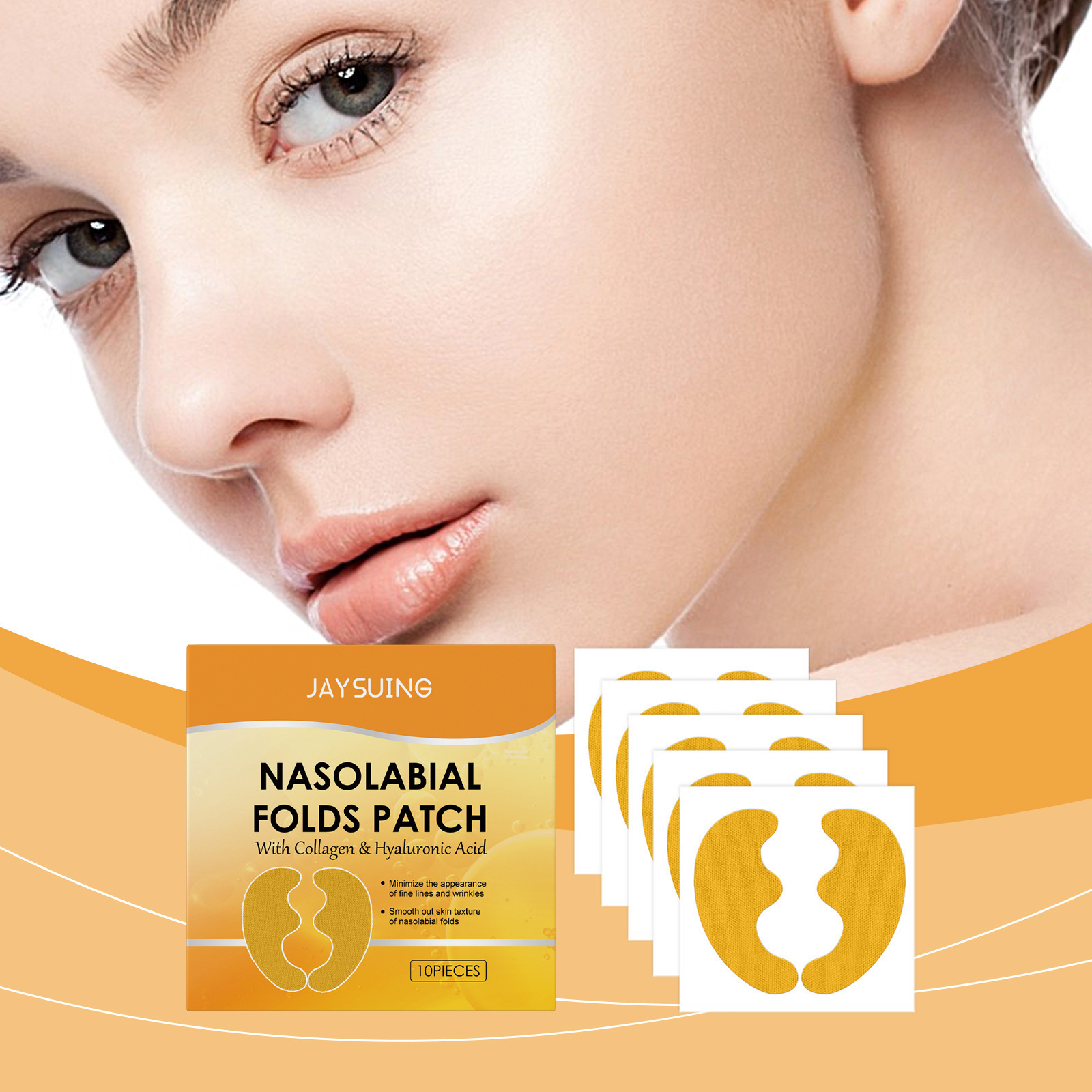 Collagen Under Eye Patches - Parche Antiarrugas con Ácido Hialurónico para