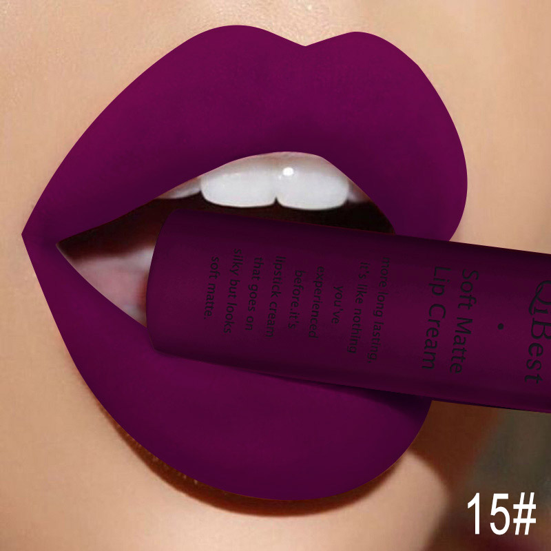Matte Velvet Lip Tint Long Lasting - QIBEST-brillo de labios mate de terciopelo