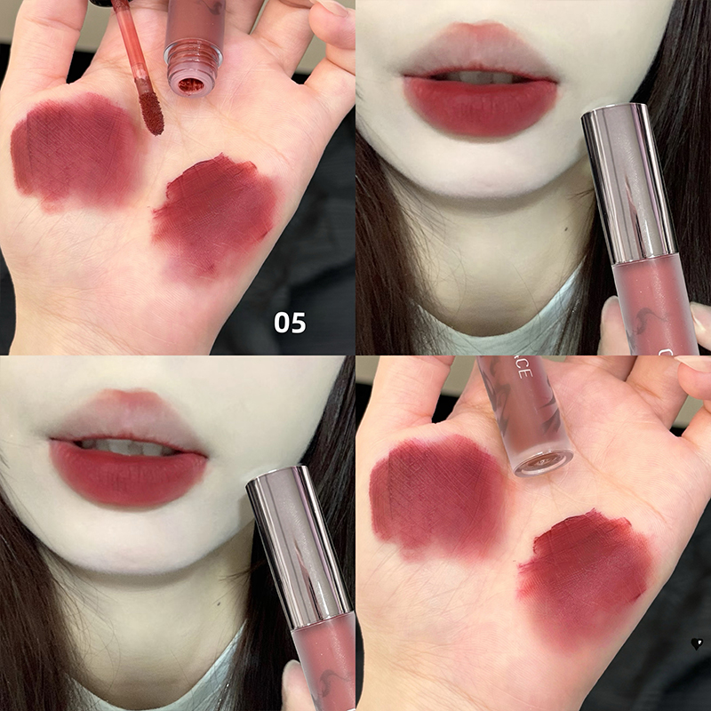 Matte Velvet Lip Tint Long Lasting - CACE Tinte Labial Rojo Mate Aterciopelado,