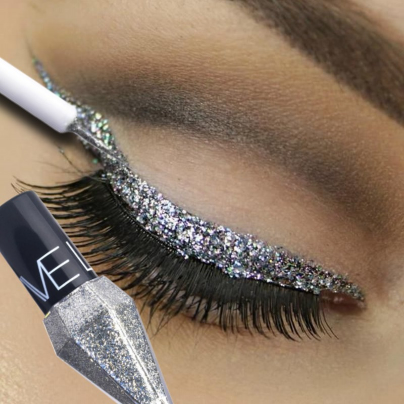 Waterproof Liquid Eyeliner Pen - Delineador de ojos líquido con purpurina