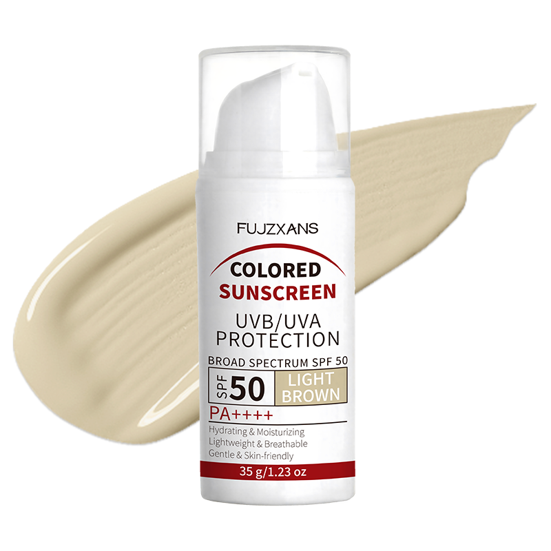 Spf 50 Waterproof Sunscreen - Crema BB con Color Tono Marrón