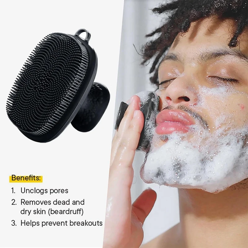 Silicone Face Scrubber Electric - Depurador facial de silicona para hombres
