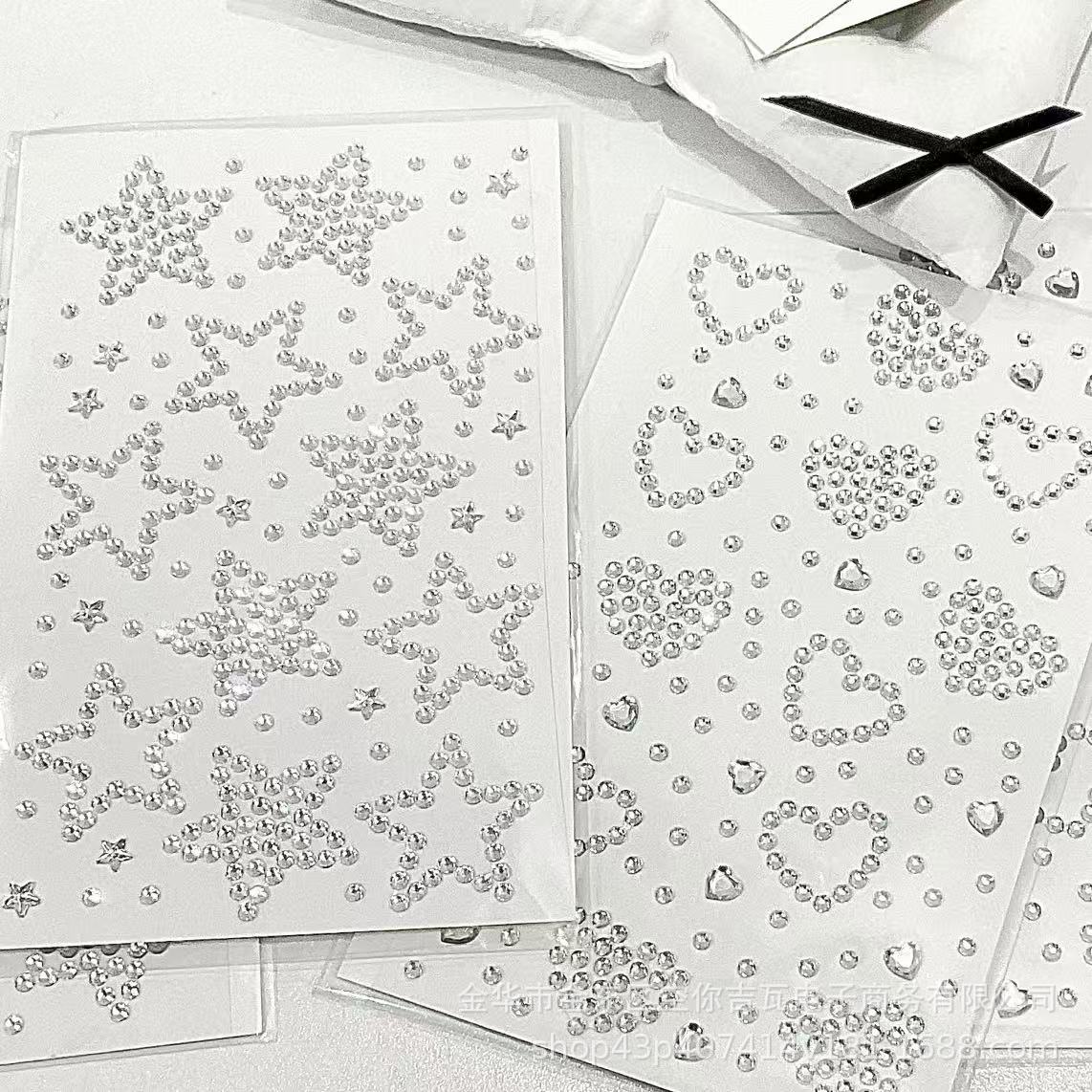 Nail Art - Pegatinas de diamantes de imitación de