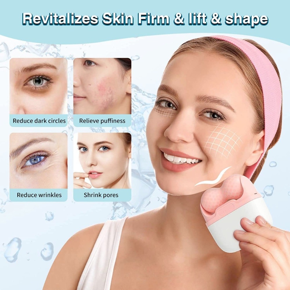 Face Ice Roller Puffiness - Rodillo de Hielo de Doble Cabezal