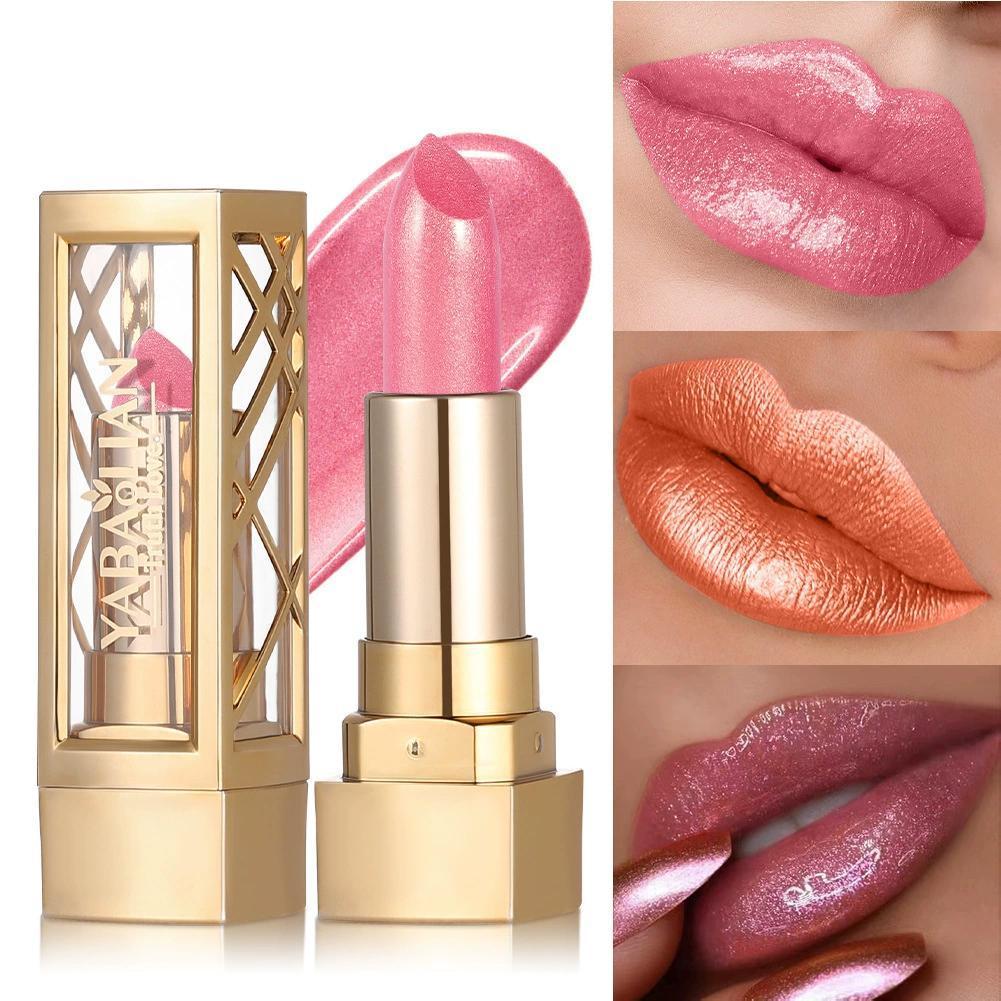 Matte Velvet Lip Tint Long Lasting - Lápiz Labial Mate Perlado con Brillo,