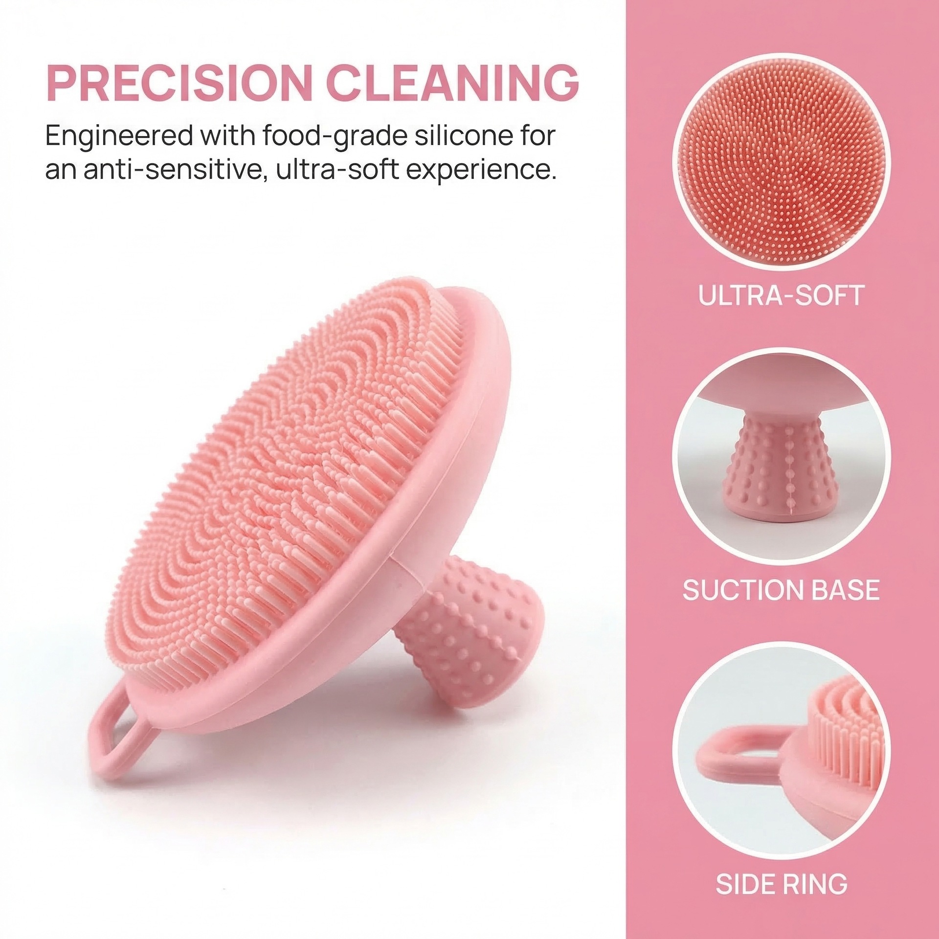 Silicone Face Scrubber Electric - Cepillo de silicona para limpieza facial,
