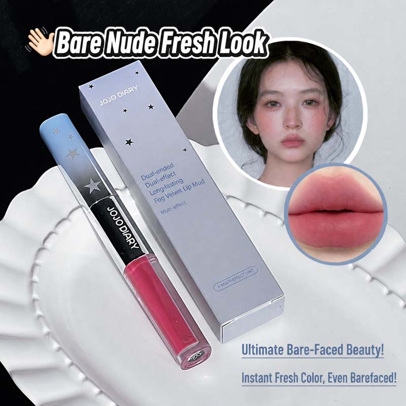 Matte Velvet Lip Tint Long Lasting - JOJO DIARY Brillo Labial de Doble