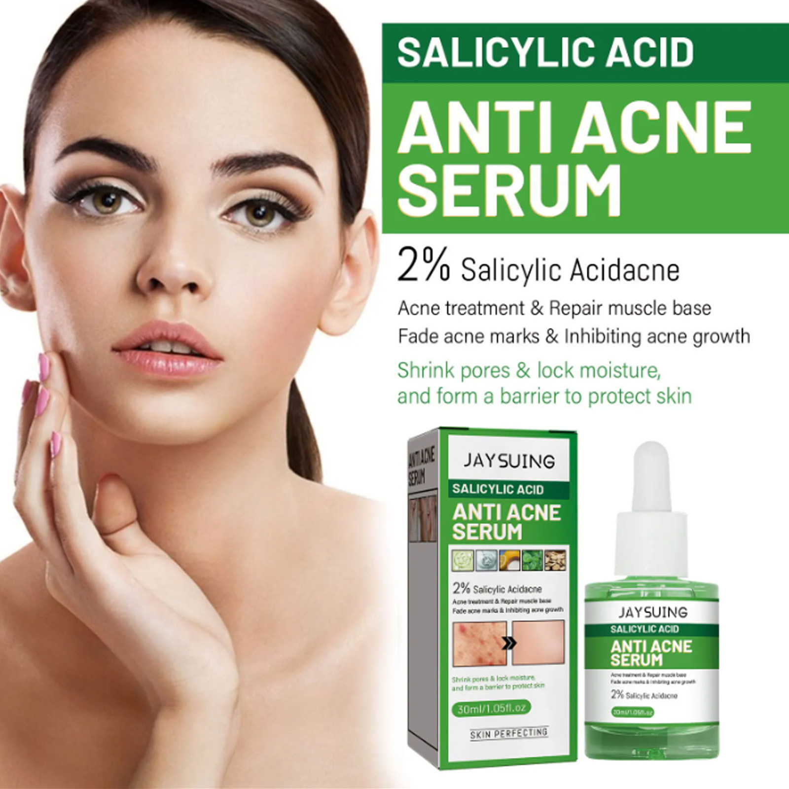Suero Facial antiacn-e de ácid - Salicylic Acid Blackhead Remover reseña y precio
