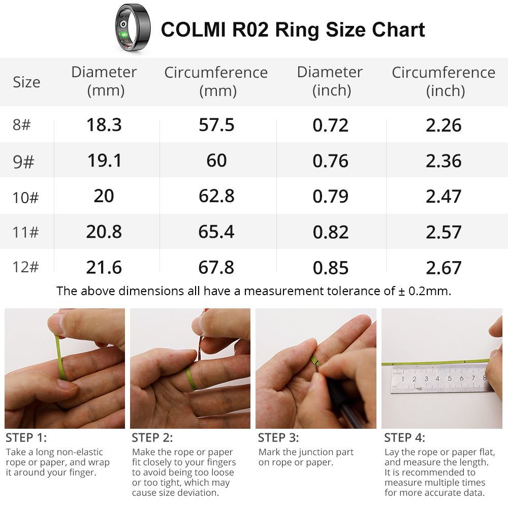 [2024] COLMI R02 anillo inteli - Health Monitors reseña y precio