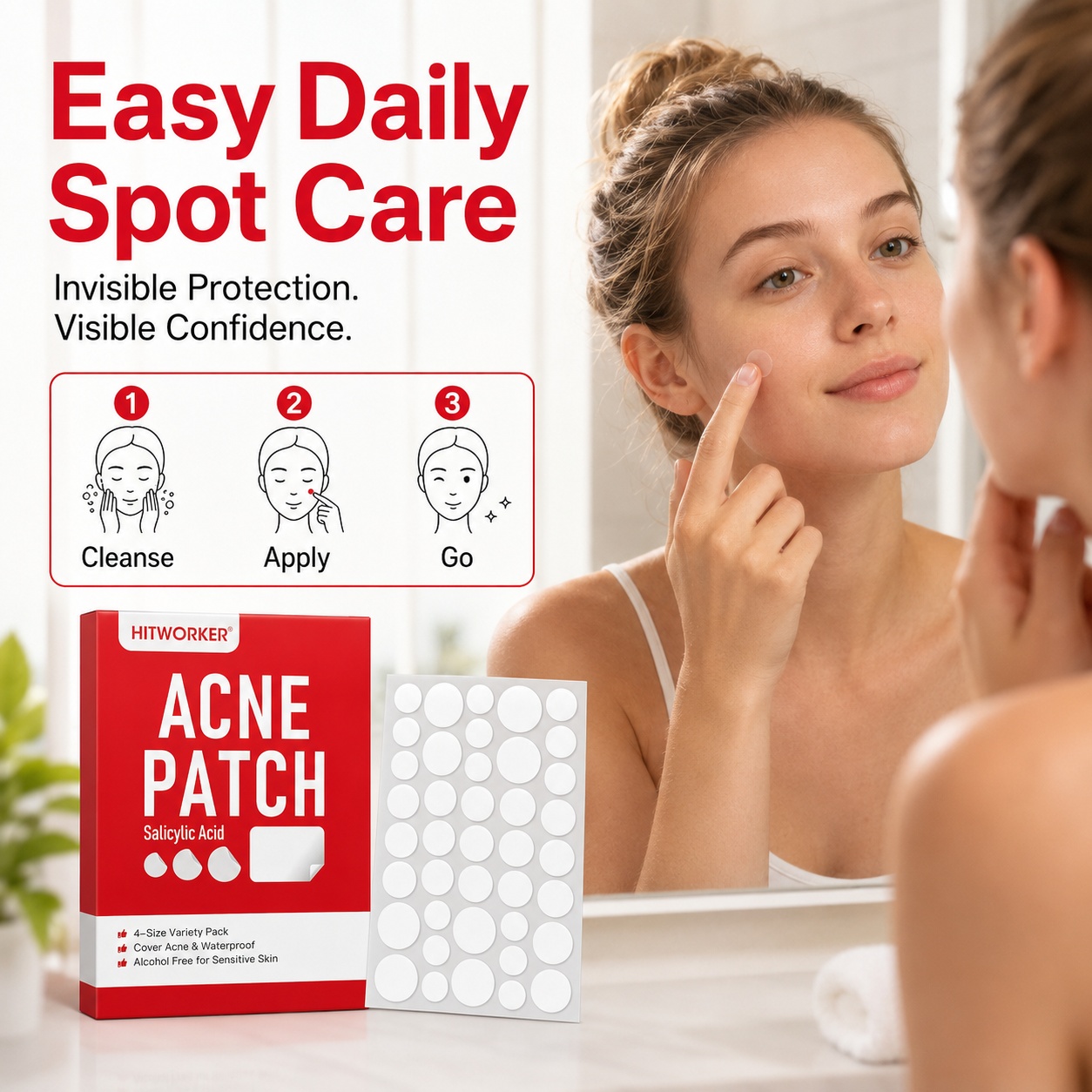 Parches hidrocoloides para el  - Hydrocolloid Pimple Patch reseña y precio