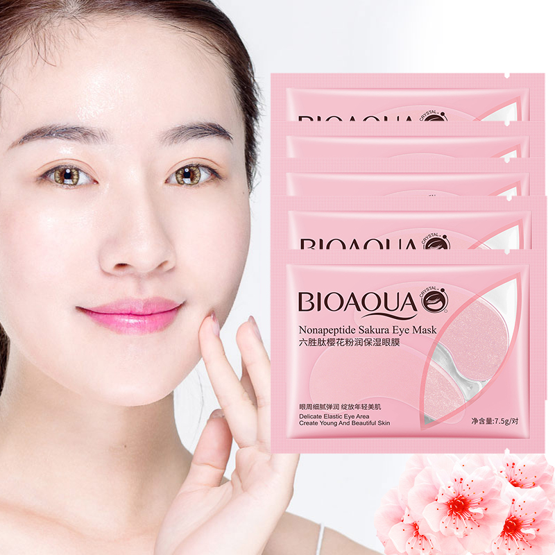Sakura-mascarilla para los ojo - Collagen Under Eye Patches reseña y precio