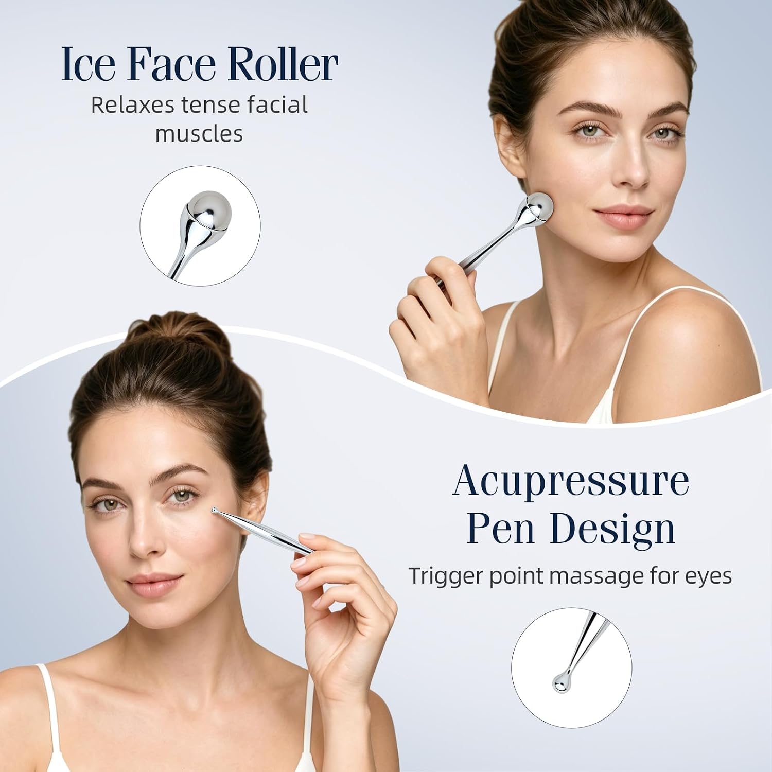 Rodillo Facial de Metal, Rodil - Face Ice Roller Puffiness reseña y precio