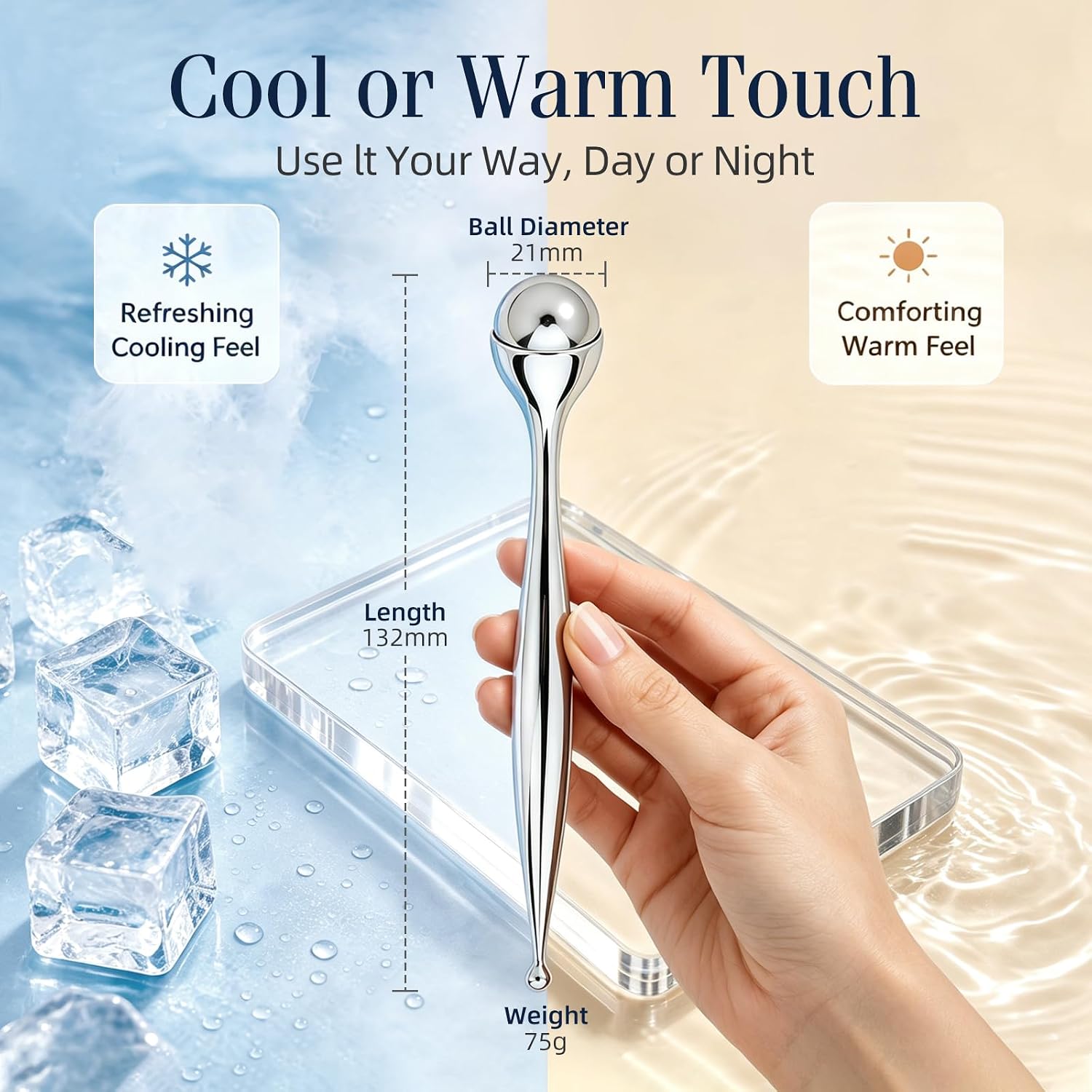 Rodillo Facial de Metal, Rodil - Face Ice Roller Puffiness reseña y precio