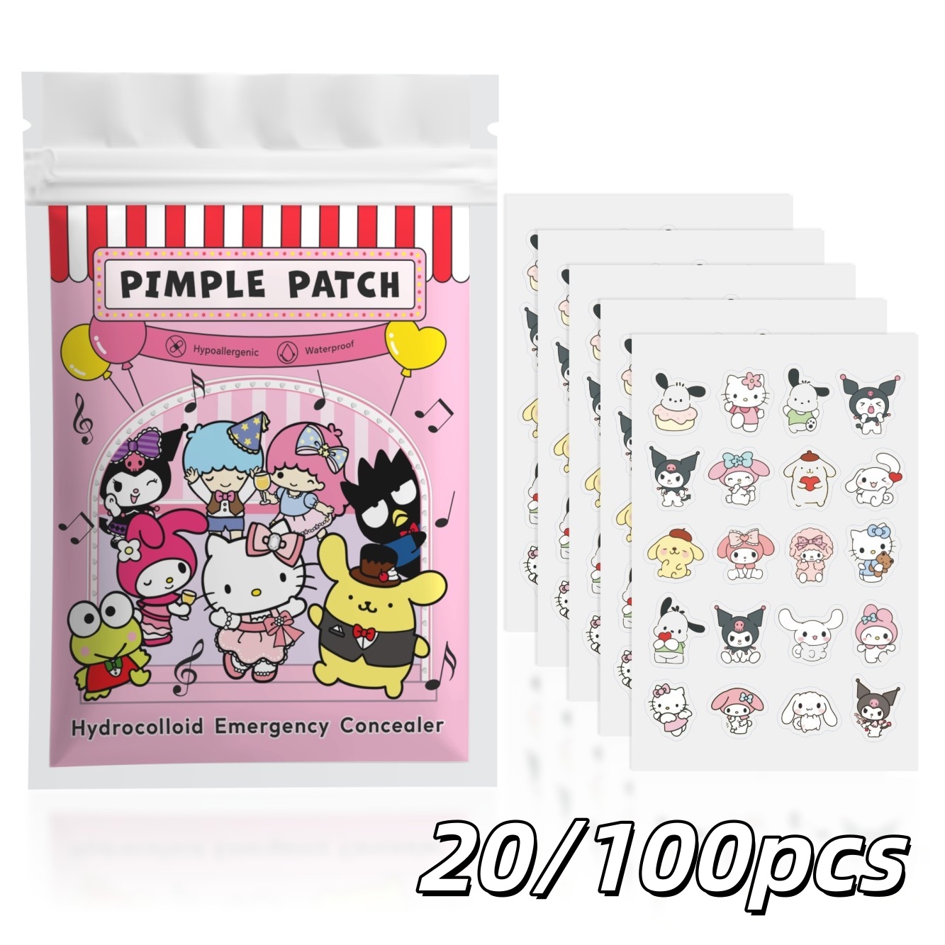 Juego de 20/100 Parches Hidroc - Hydrocolloid Pimple Patch reseña y precio