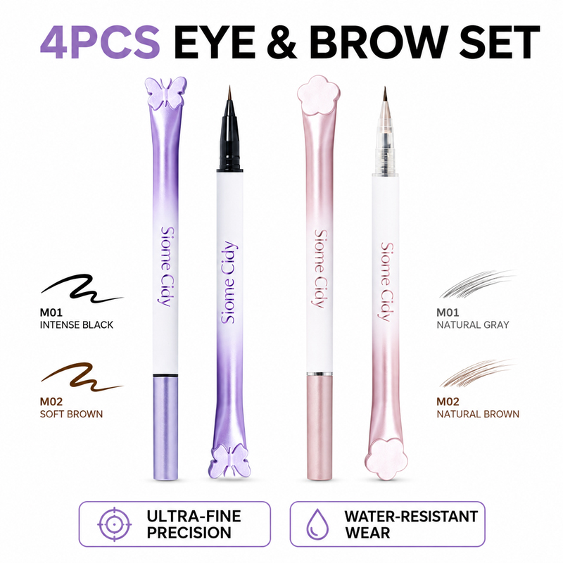 Set de 4 delineadores líquidos - Waterproof Liquid Eyeliner Pen reseña y precio