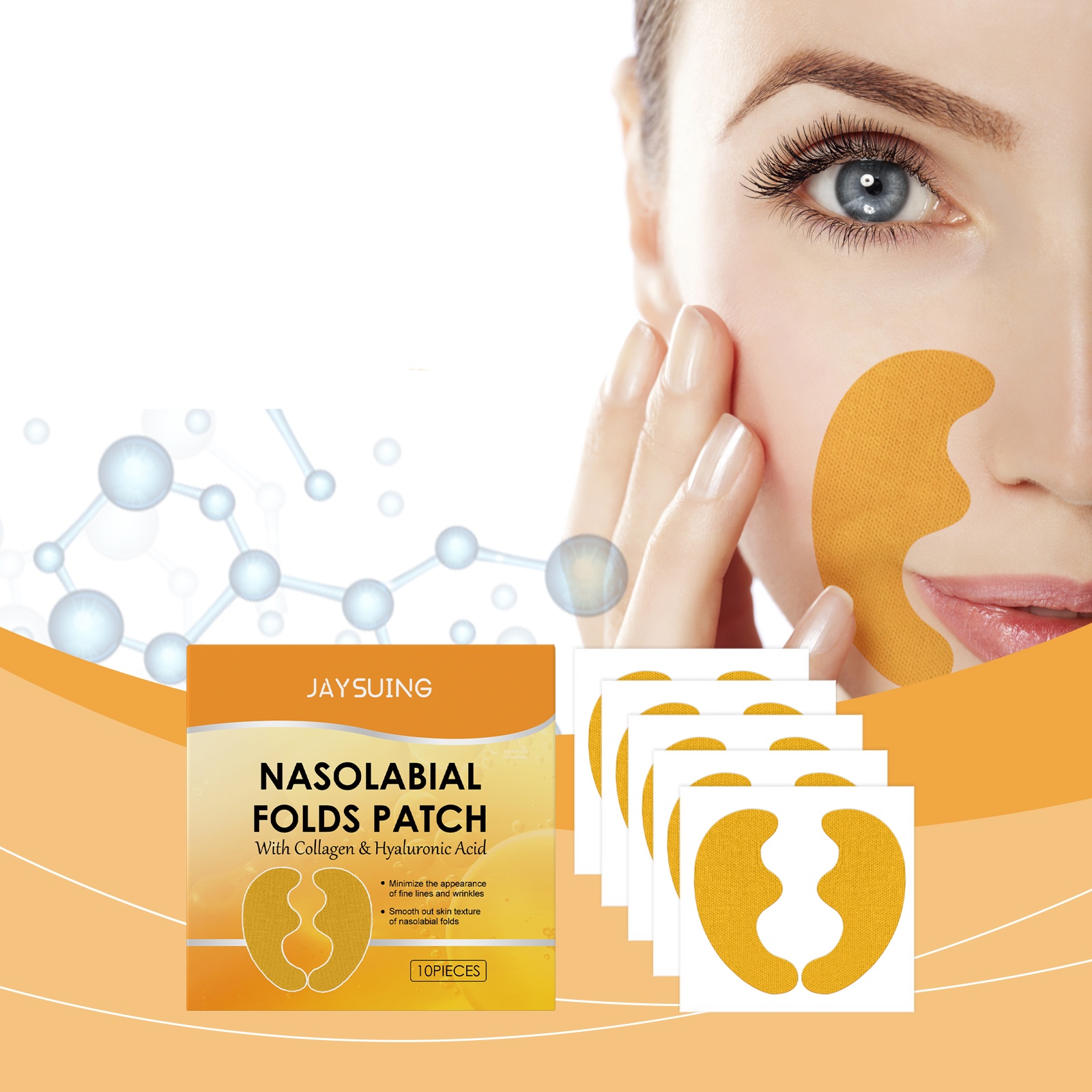 Parche Antiarrugas con Ácido H - Collagen Under Eye Patches reseña y precio