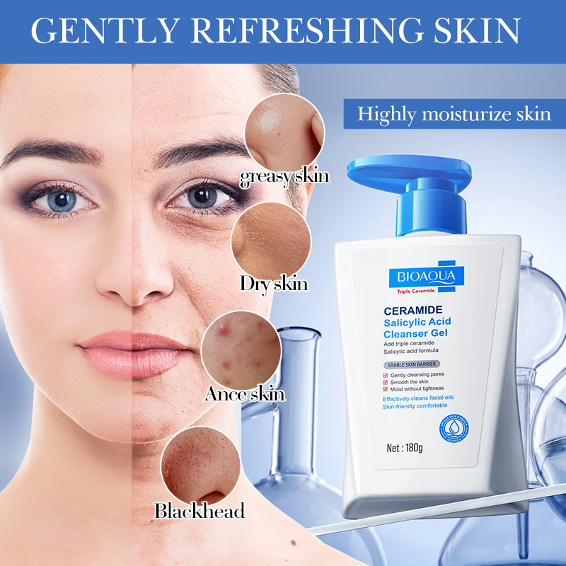 Gel Limpiador con Ceramida y Á - Salicylic Acid Blackhead Remover reseña y precio