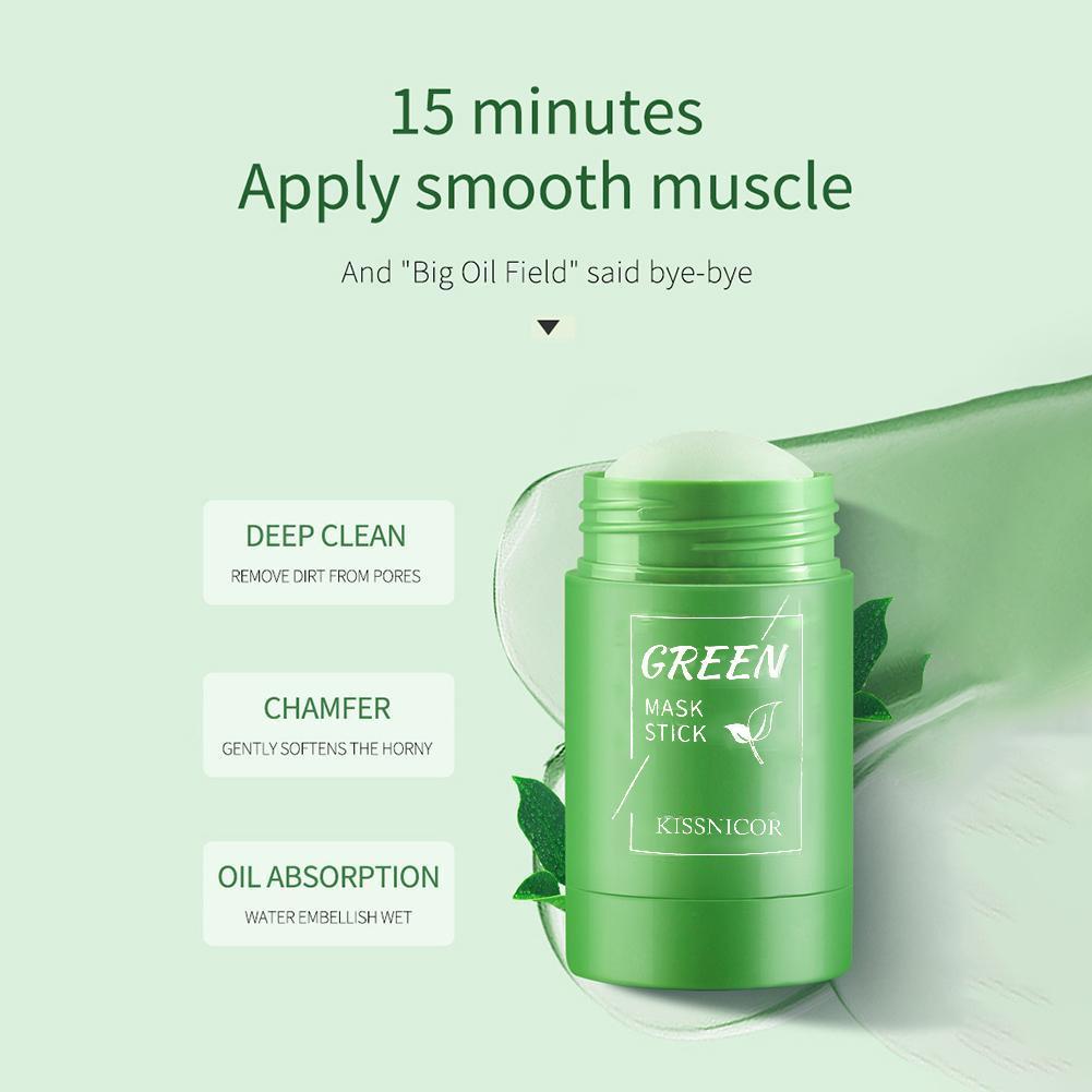 Mascarilla Facial en Barra de  - Green Tea Cleansing Clay Mask reseña y precio