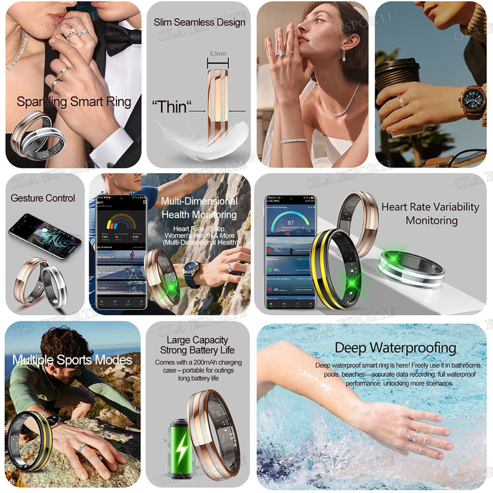 Anillo Inteligente con Sensor  - Health Monitors reseña y precio