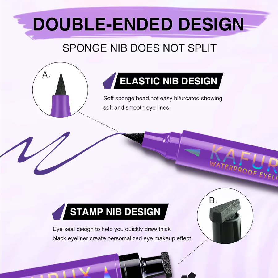 3 colores 2 en 1 sello delinea - Waterproof Liquid Eyeliner Pen reseña y precio