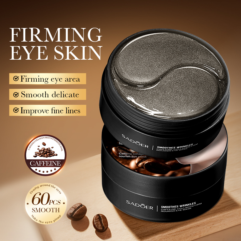 60 uds SADOER caféína cristal  - Collagen Under Eye Patches reseña y precio