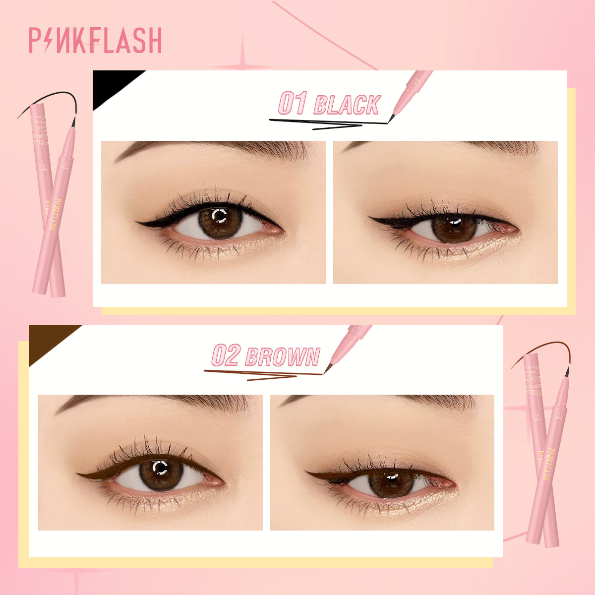 PINKFLASH-Lápiz Delineador de  - Waterproof Liquid Eyeliner Pen reseña y precio