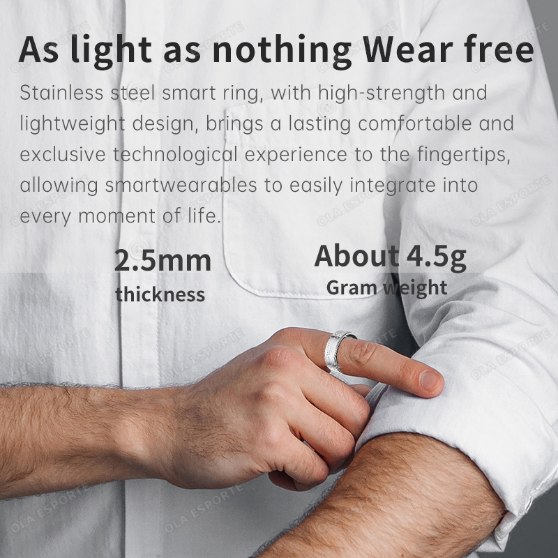 Anillo Inteligente de Acero In - Health Monitors reseña y precio