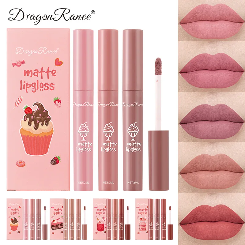 Juego de 3 Labiales Líquidos M - Matte Velvet Lip Tint Long Lasting reseña y precio