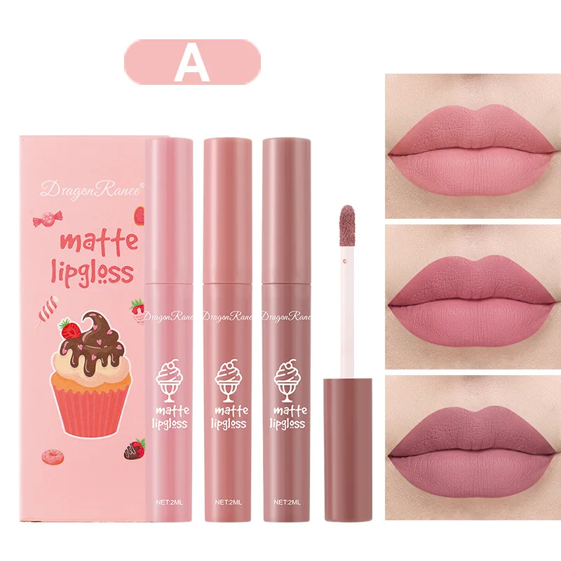 Juego de 3 Labiales Líquidos M - Matte Velvet Lip Tint Long Lasting reseña y precio