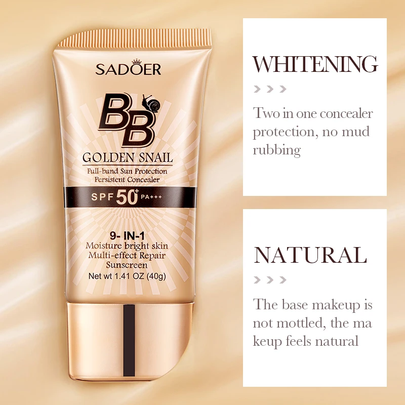 Protector solar SPF50 BB Cream - Spf 50 Waterproof Sunscreen reseña y precio