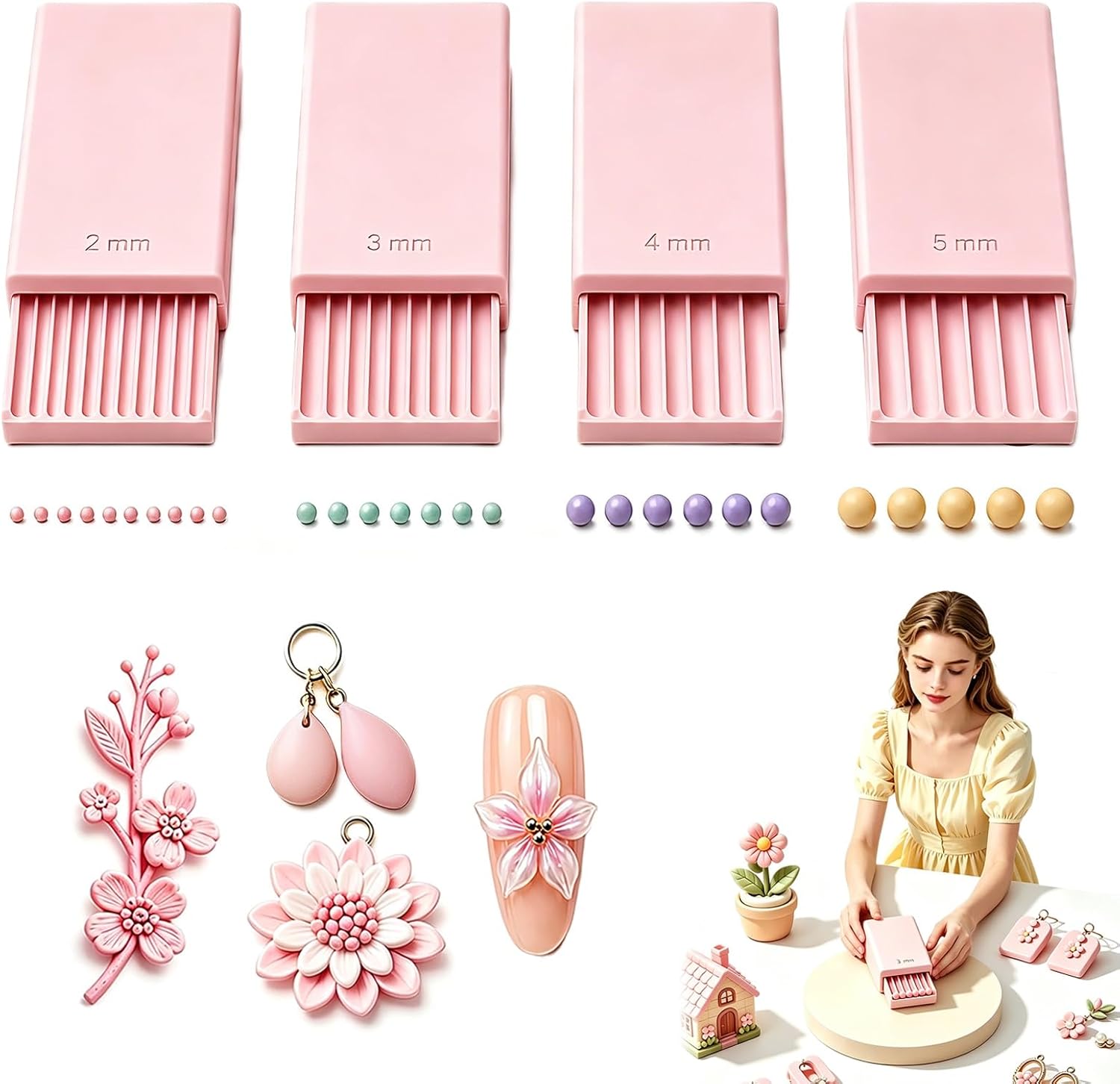 Herramienta para hacer bolas d - Nail Art reseña y precio