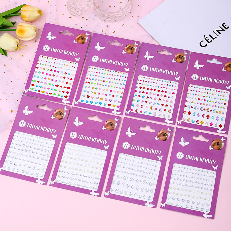 Pegatinas de Gemas Faciales Au - Nail Art reseña y precio