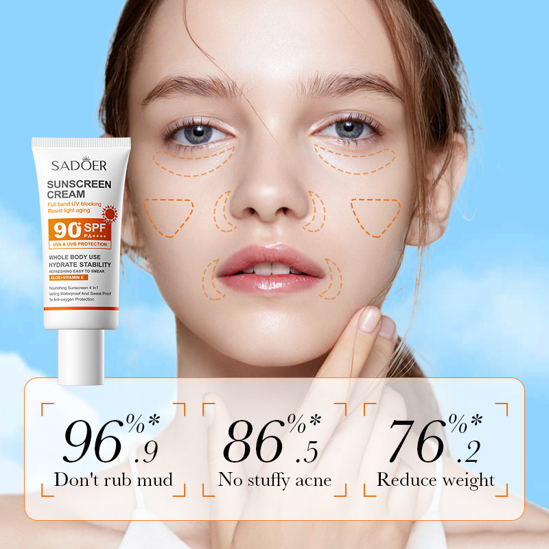 Crema de protección solar Sado - Spf 50 Waterproof Sunscreen reseña y precio