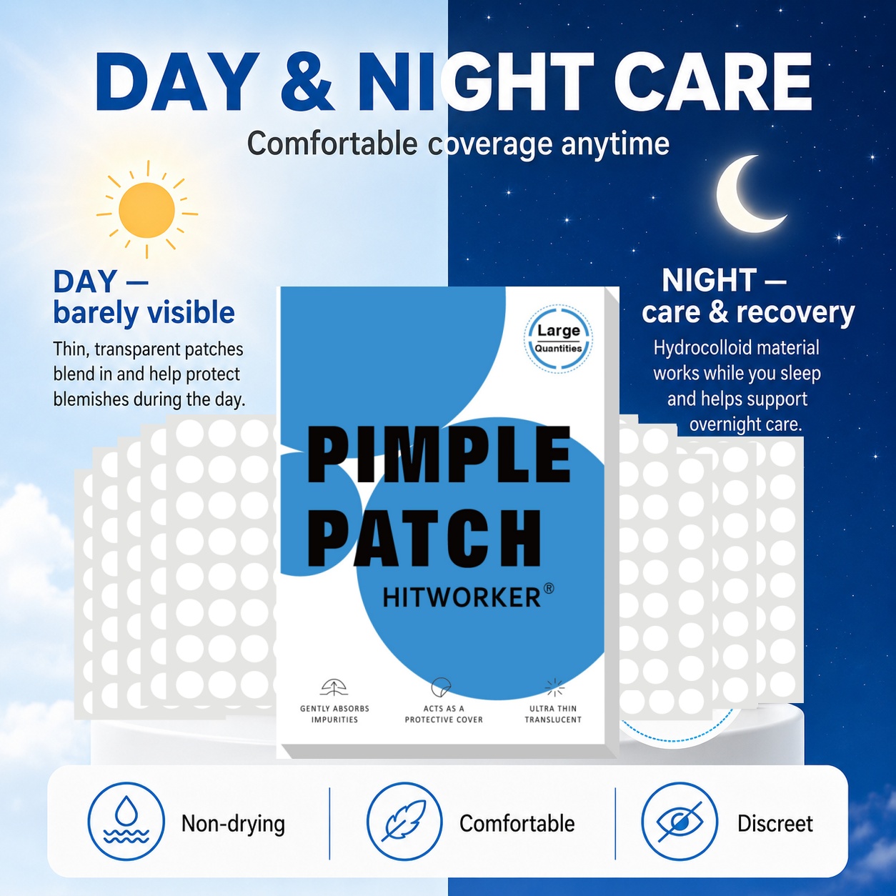 800 Parches Hidrocoloides para - Hydrocolloid Pimple Patch reseña y precio