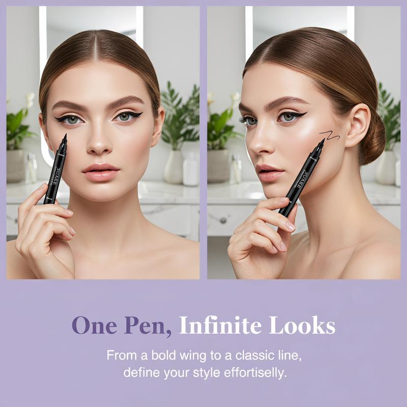 2 lápices delineadores de ojos - Waterproof Liquid Eyeliner Pen reseña y precio