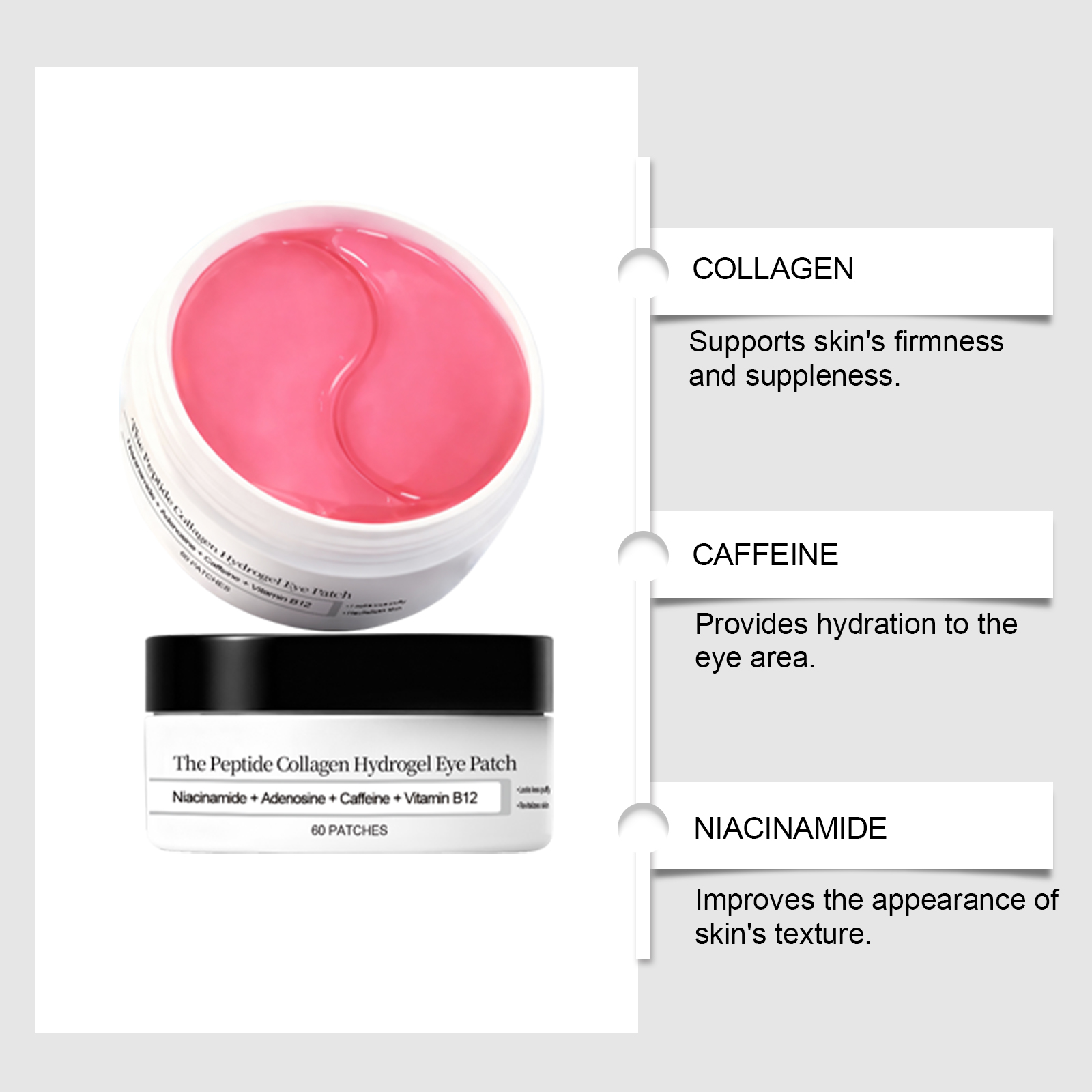 Mascarilla de colágeno para el - Collagen Under Eye Patches reseña y precio