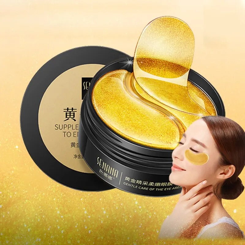 Mascarilla hidratante dorada p - Collagen Under Eye Patches reseña y precio