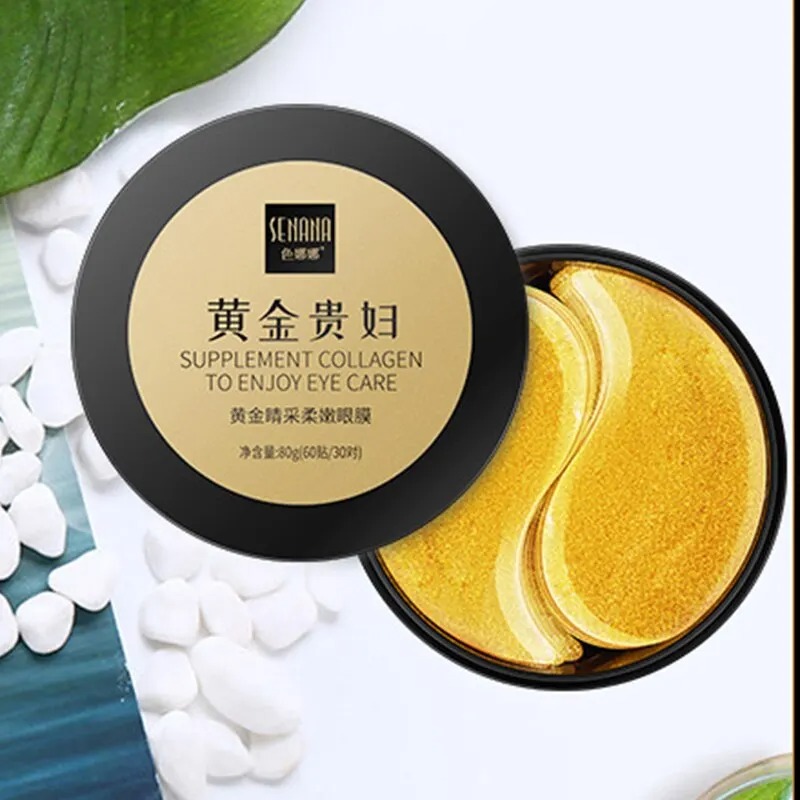 Mascarilla hidratante dorada p - Collagen Under Eye Patches reseña y precio